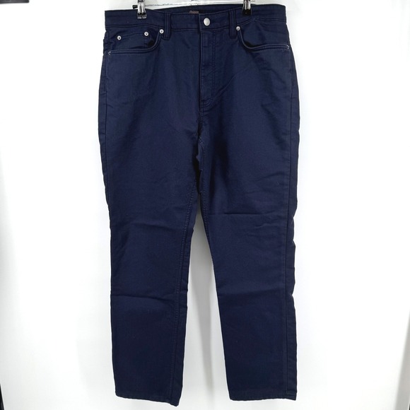 Quince Other - Quince 5-Pocket Pants Mens 34x32 Navy Blue Stretch Chino Straight Leg Business